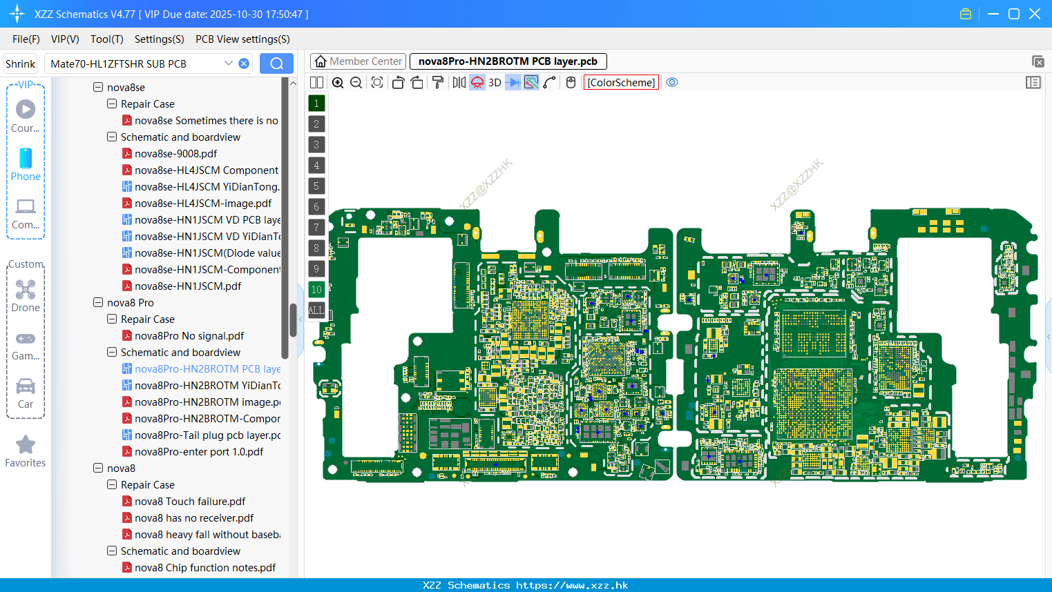 Huawei Nova8Pro-HN2BROTM PCB Layer
